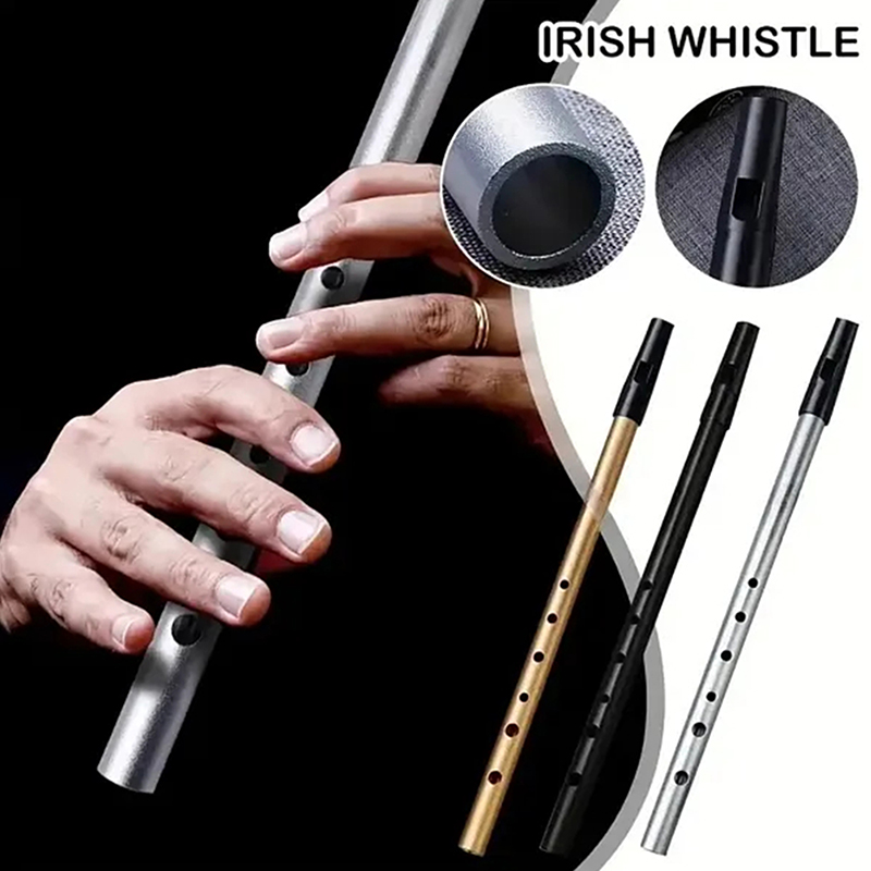 Tin Whistle Flute - 1 adet C/D anahtar teneke penny