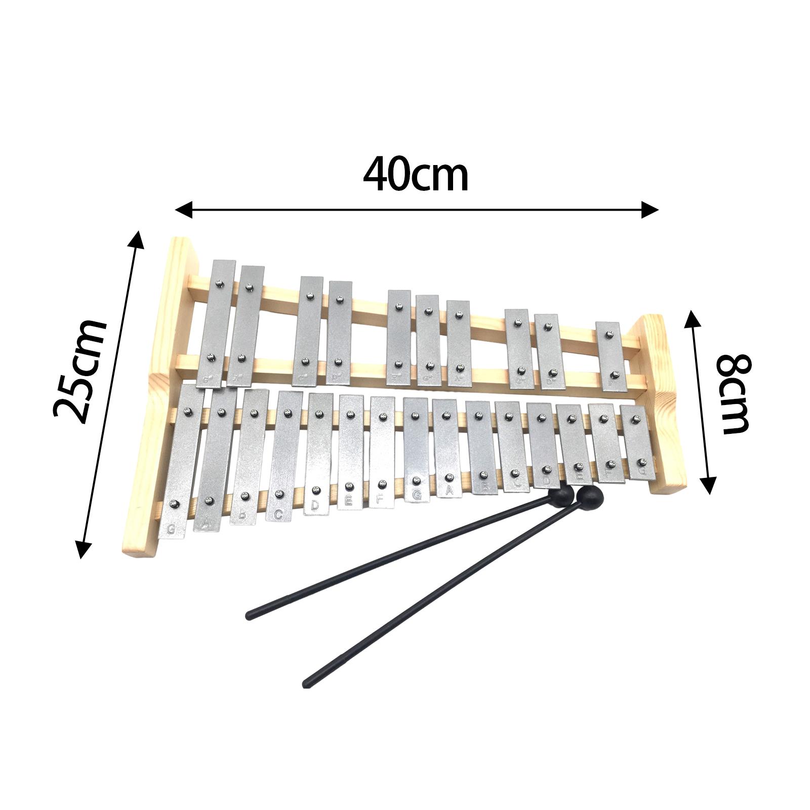 Musical Instrument Glockenspiel - 25 Nota Metal Tuşlu Ksilofon Glockenspiel