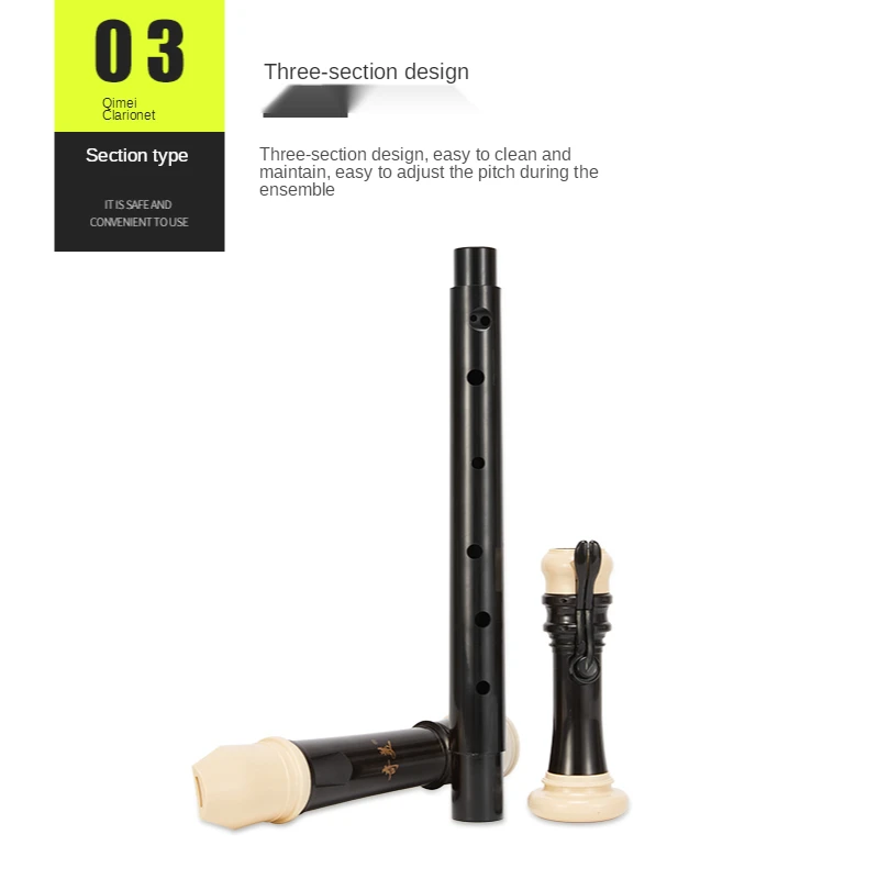 Musical Instrument A Recorder - Qimei Barok Tenor Klarnet 8 Delikli