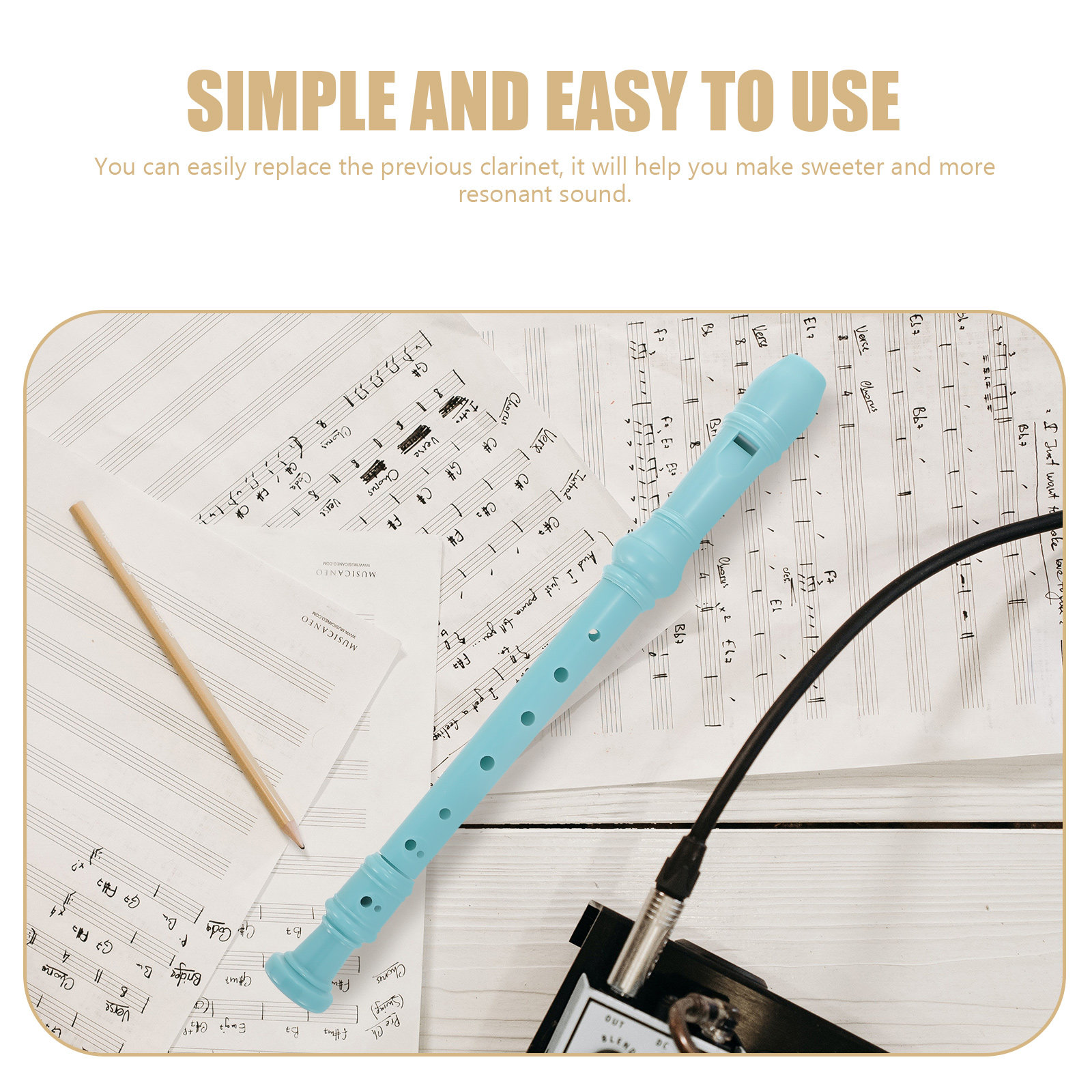 Musical Instrument A Recorder - Plastik Klarnet Başlangıç Seviyesi Rekorlayıcı Erken