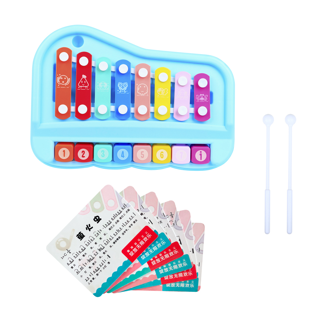 SY-73 Çocuklar için 8 Nota Xyl - Musical Instrument Glockenspiel incelemesi ve fiyatı