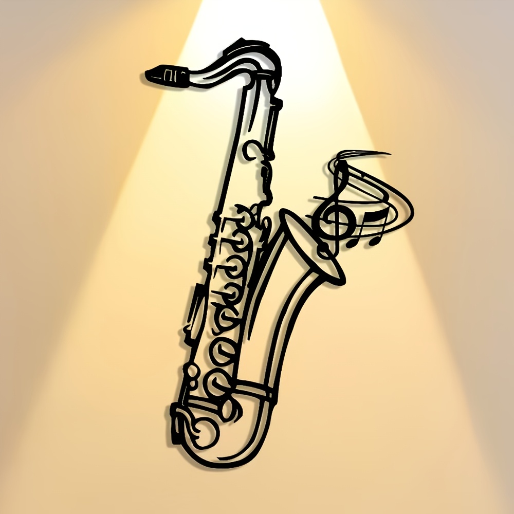 Metal Duvar Sanatı Saksafon De - Musical Instrument Image incelemesi ve fiyatı