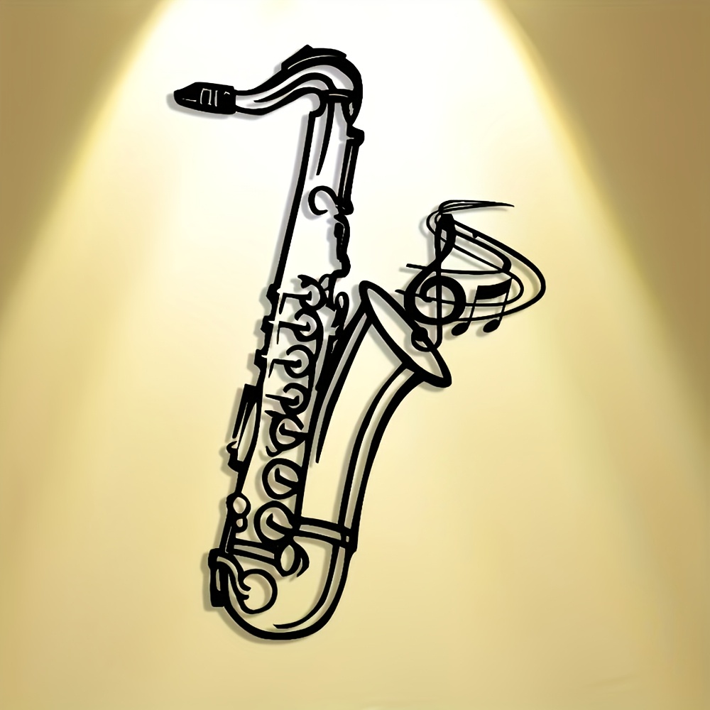 Metal Duvar Sanatı Saksafon De - Musical Instrument Image incelemesi ve fiyatı