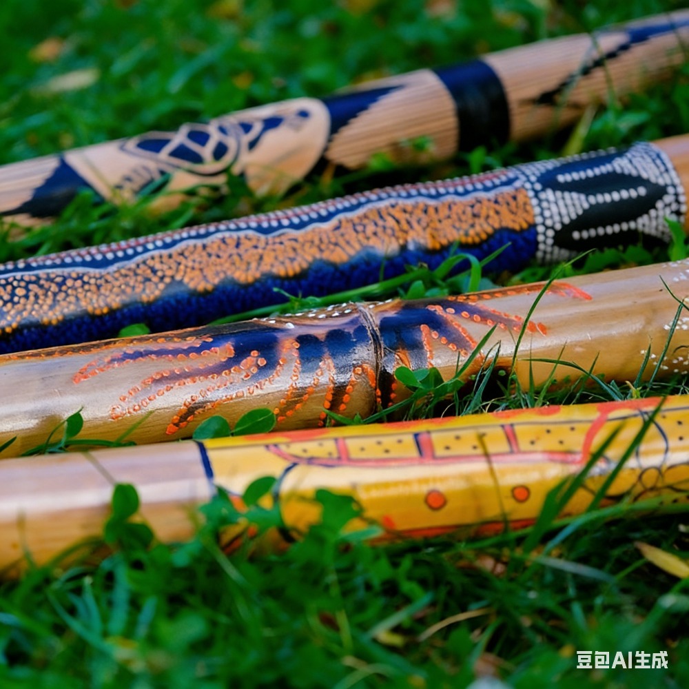 Tik Ağacı Didgeridoo Boyalı 10 - Musical Instrument Didgeridoo incelemesi ve fiyatı