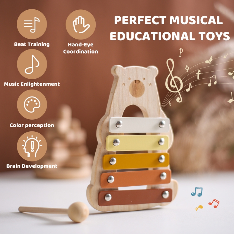 Karikatür ayı 5 tuşları ile ko - Musical Instrument Glockenspiel incelemesi ve fiyatı