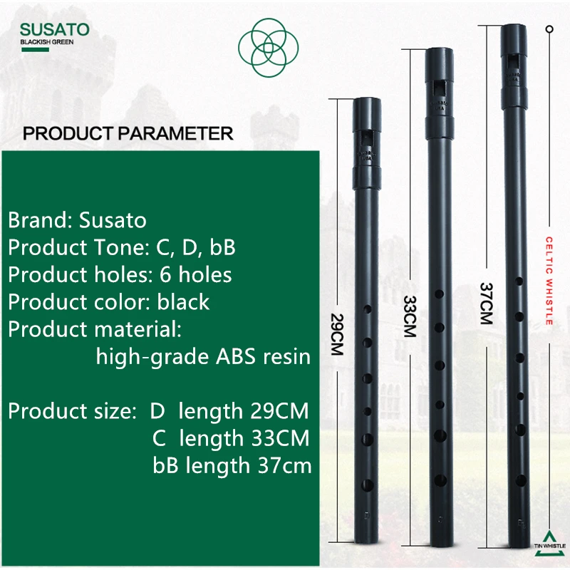 Susato 1 Adet Küçük Delikli 6  - Tin Whistle Flute incelemesi ve fiyatı
