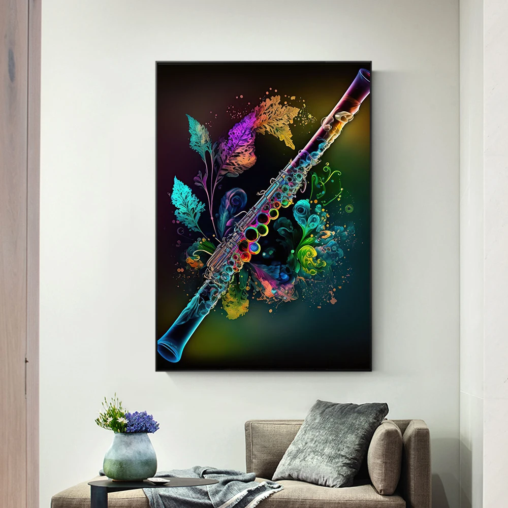 Renkli nota Poster baskılar ot - Musical Instrument Image incelemesi ve fiyatı
